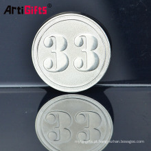 Coleta de suprimentos personalizado de alta qualidade grande muralha da china moeda de prata de alumínio